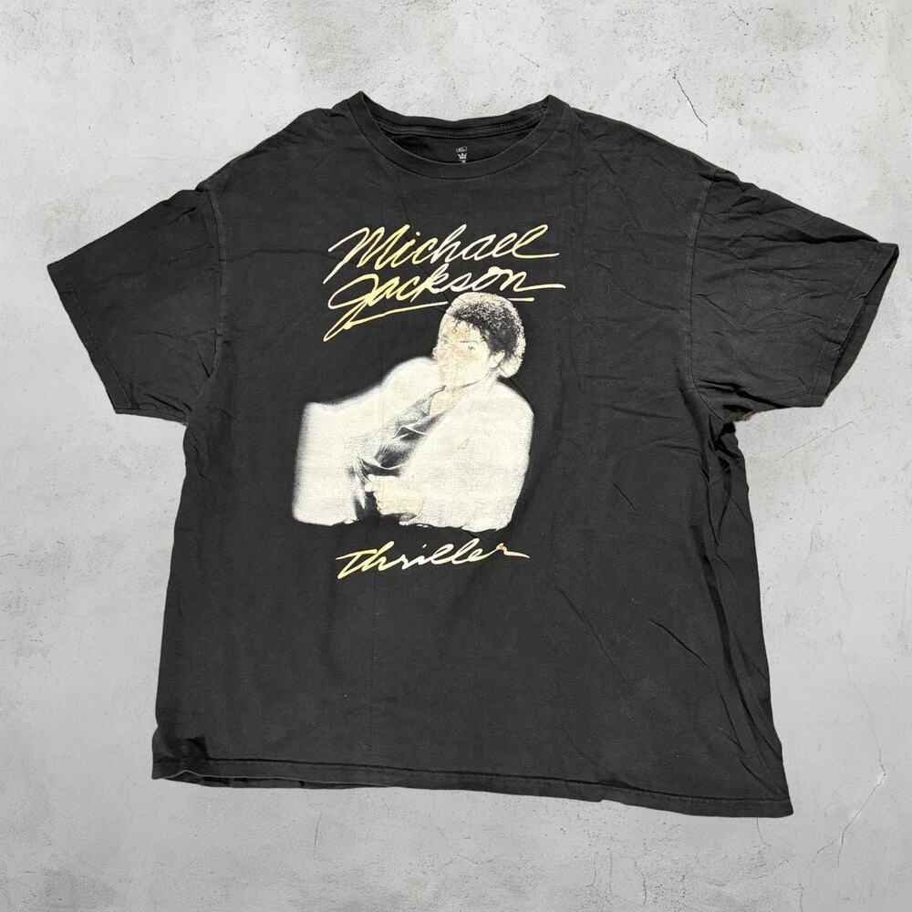 🎤 Michael Jackson Thriller Black Graphic Tee King of Pop Halloween T-Shirt 🕺
